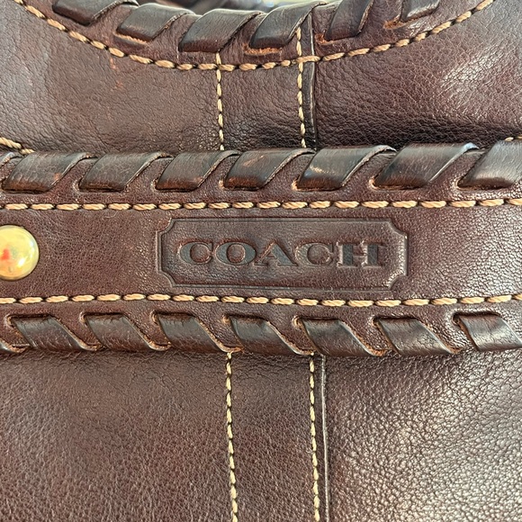 Vintage Coach Limited Edition Brown Ergo Belted Hobo Bag with Braided Leather - Picture 9 of 14